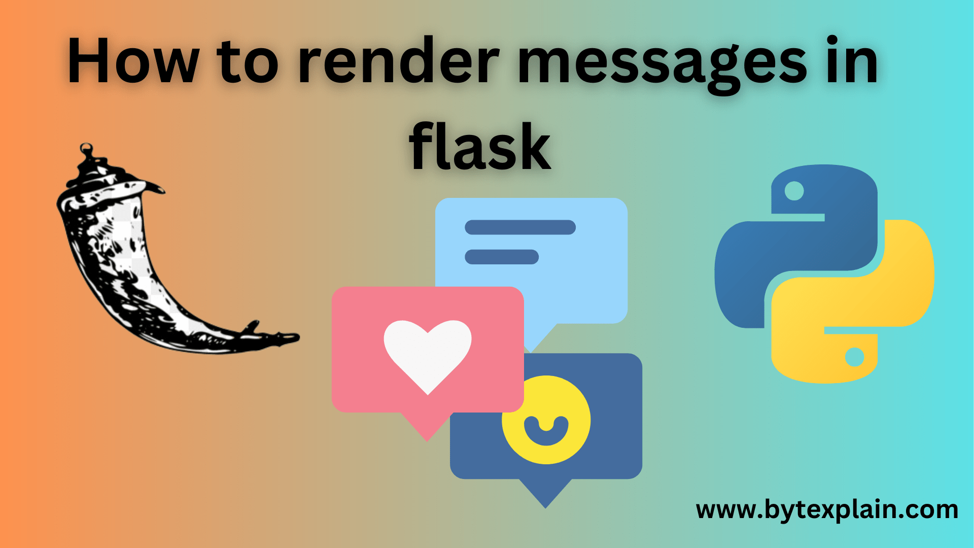 how to render messages in Flask