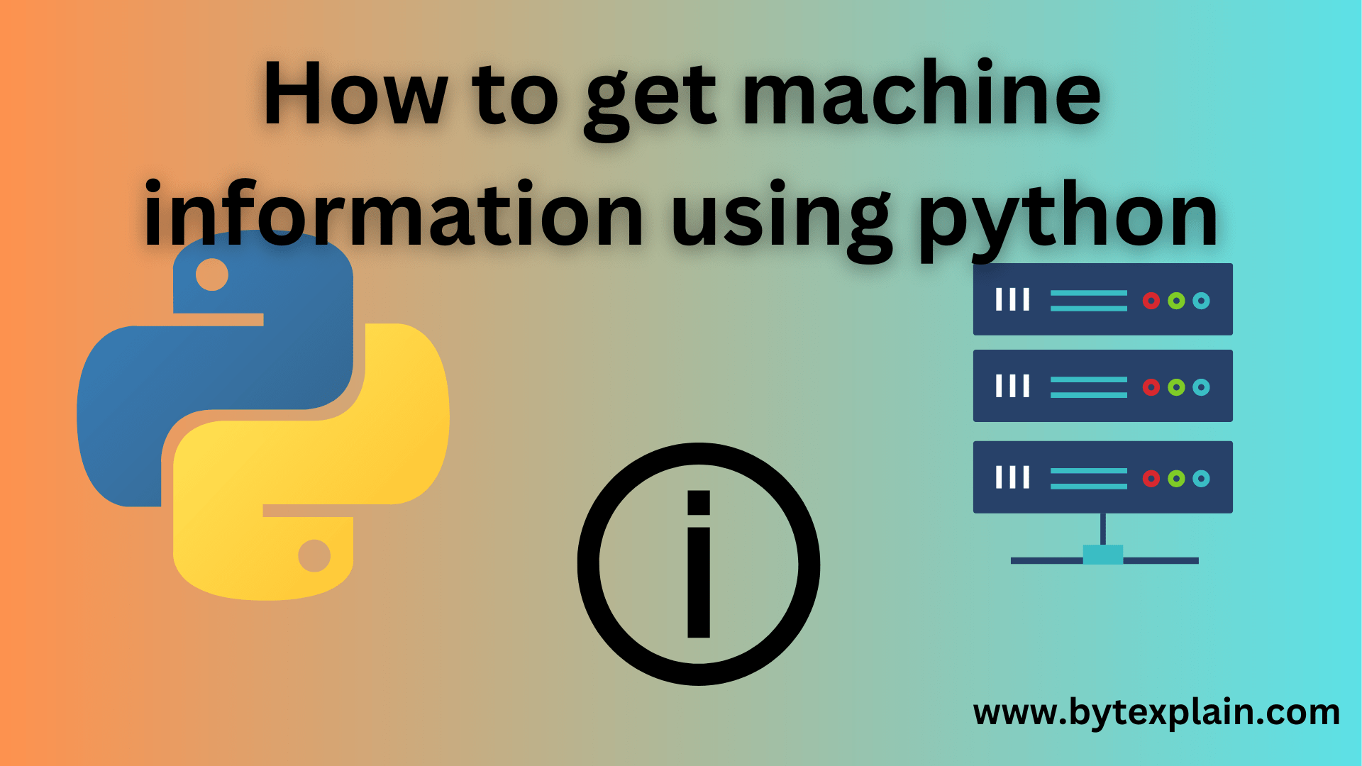 how to get machine information using python