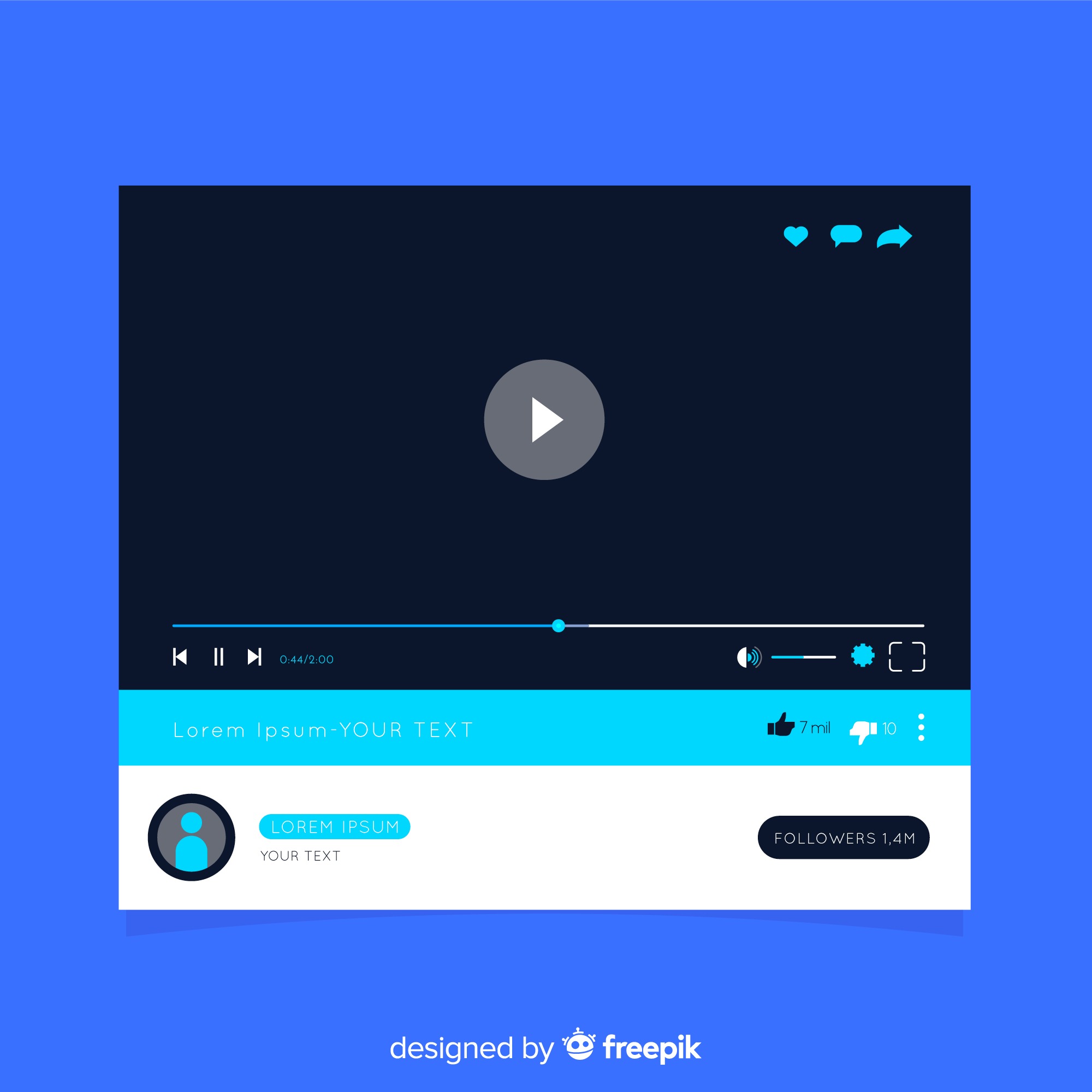 html video player